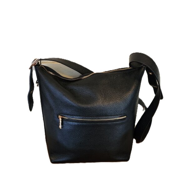 Coach Val Black Leather Shoulder Bag - Picture 3 of 12